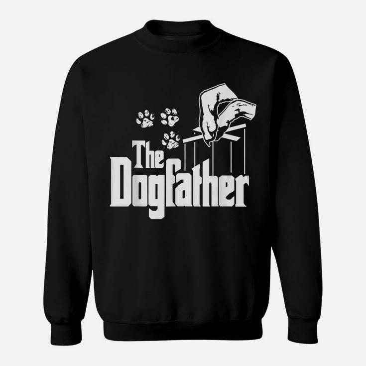 Dog-Father Dad Papa Puppy Paw Print Funny Animal Lover Gift Sweatshirt