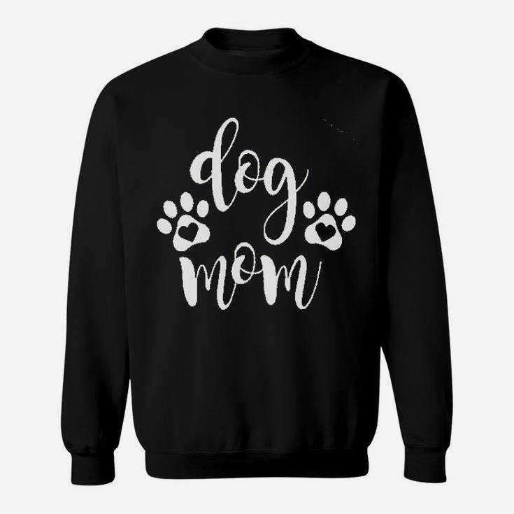 Dog Mom Dog Paw Sweatshirt