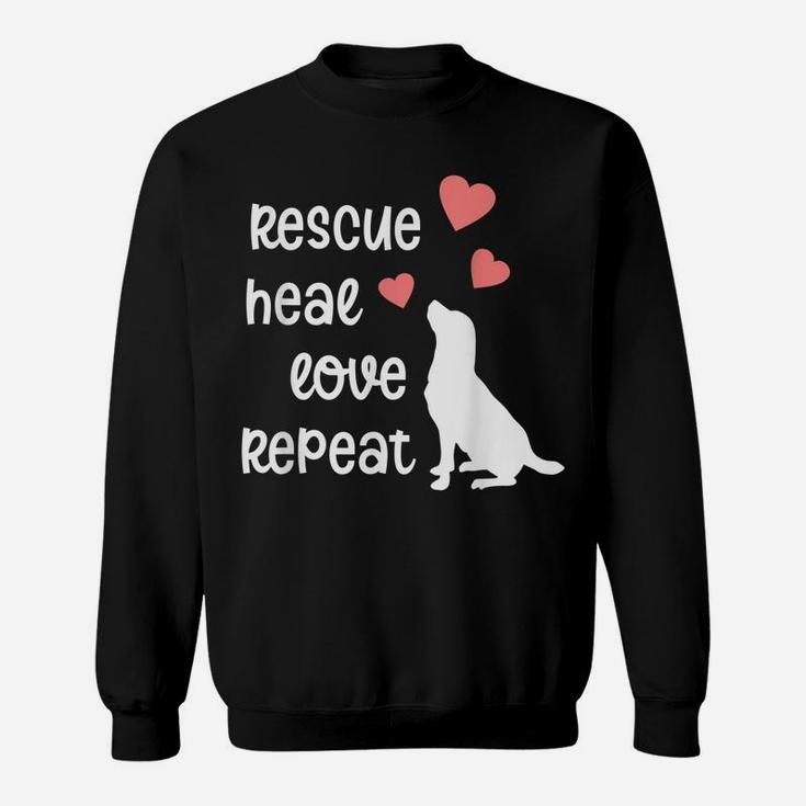Dog Rescue Mom Mama Animal Rescue Dog Lover Gift For Women Sweatshirt