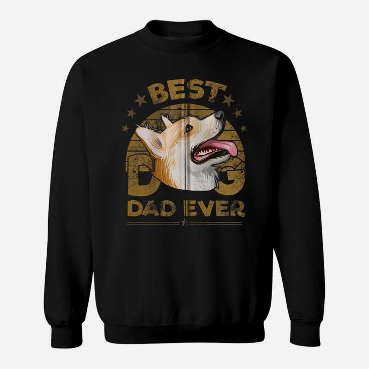Dogs 365 Best Corgi Dog Dad Ever Gift For Men Zip Hoodie Sweatshirt