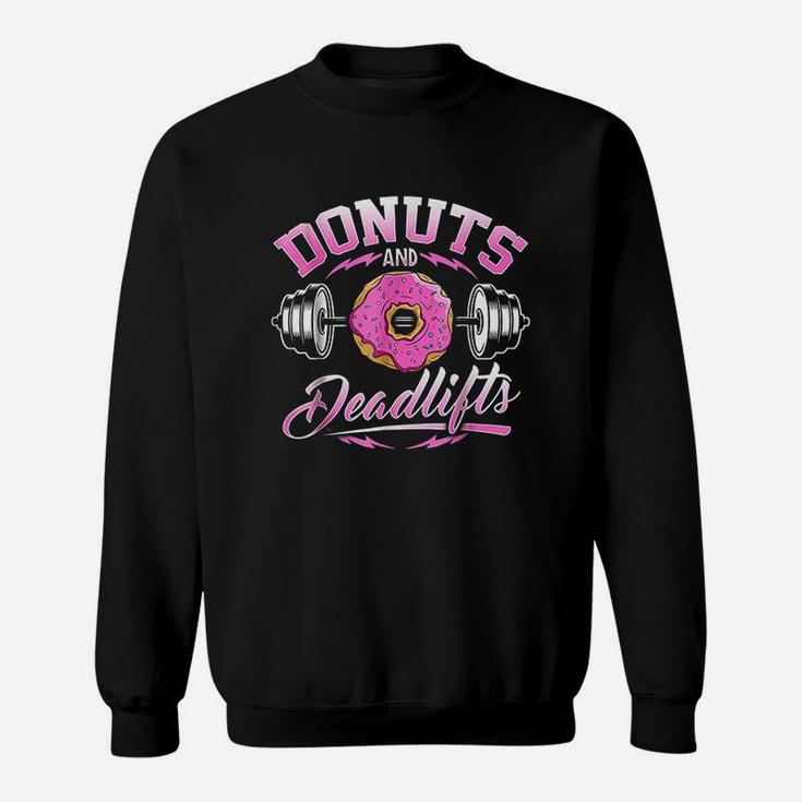 Donuts And Deadlifts Weightlifting Sweatshirt