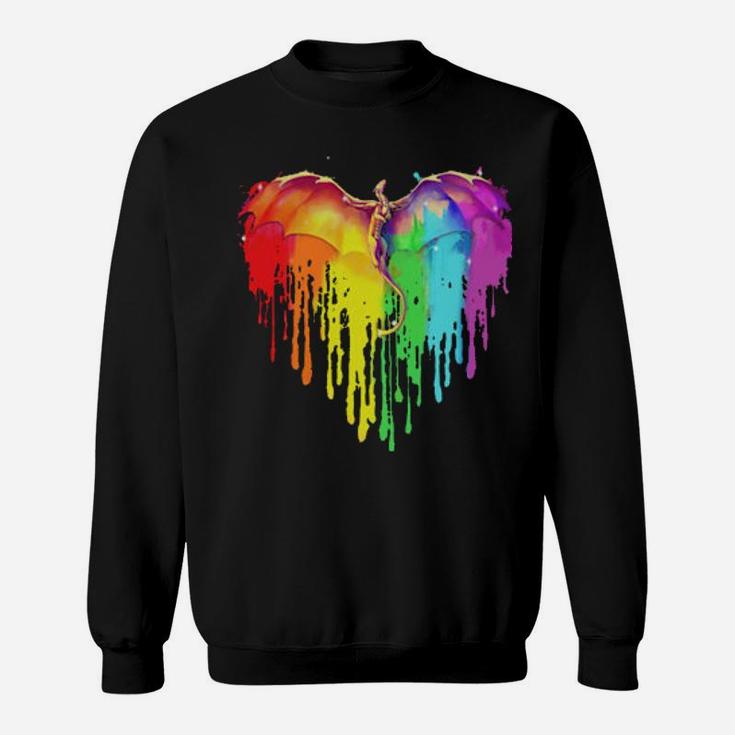 Dragon Heart Lgbt Pride Sweatshirt