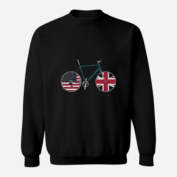 Dual Citizen Cycling Usa United Kingdom  Dual Citizenship Sweatshirt