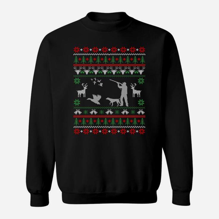 Duck Hunting Ugly Christmas Sweatshirt Hunter Christmas Gift Sweatshirt