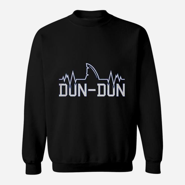 Dun Dun  Great White Shark Pun Funny Parody Sweatshirt