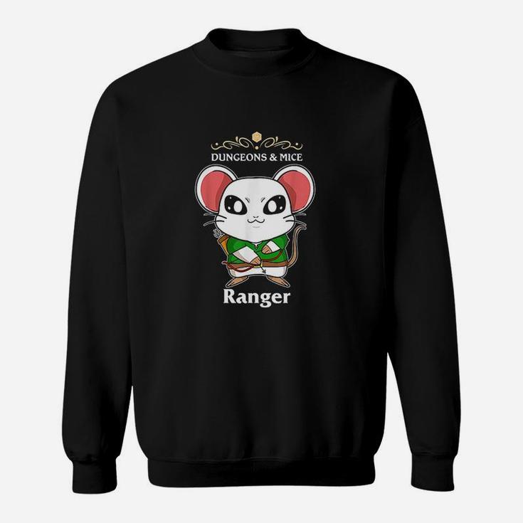 Dungeons And Mice Rpg D20 Ranger Roleplaying Tabletop Gamers Sweatshirt
