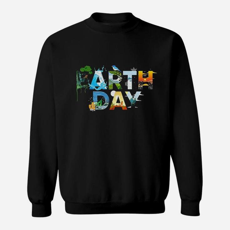 Earth Day Environmental Protection Save Tree Animals Sweatshirt