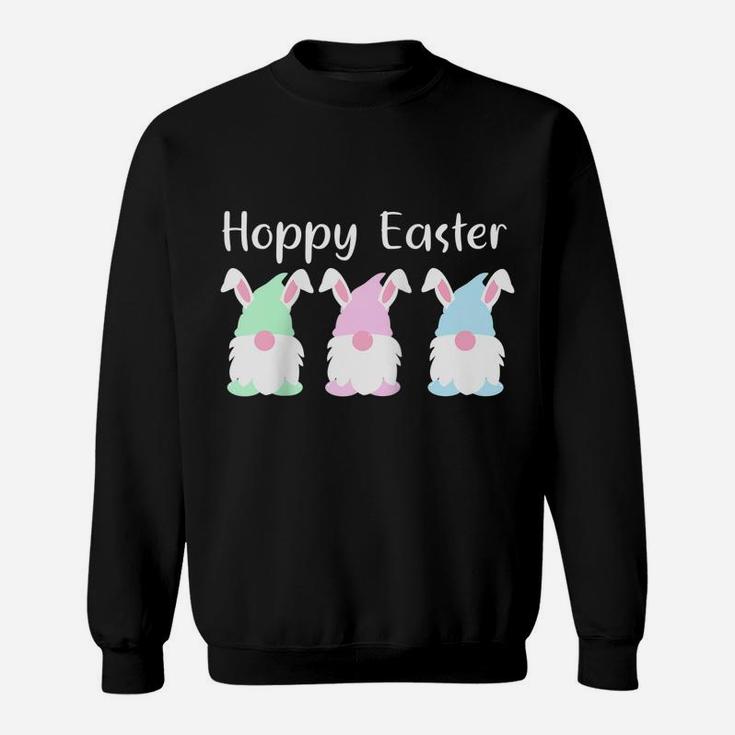 Easter Bunny Gnome Shirt Happy Easter Pun Spring Decor Raglan Baseball Tee Sweatshirt