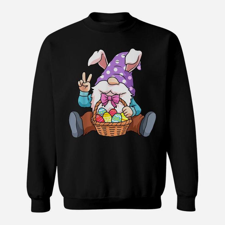 Easter Gnome Shirt Egg Hunting Women Spring Gnomes Sweatshirt