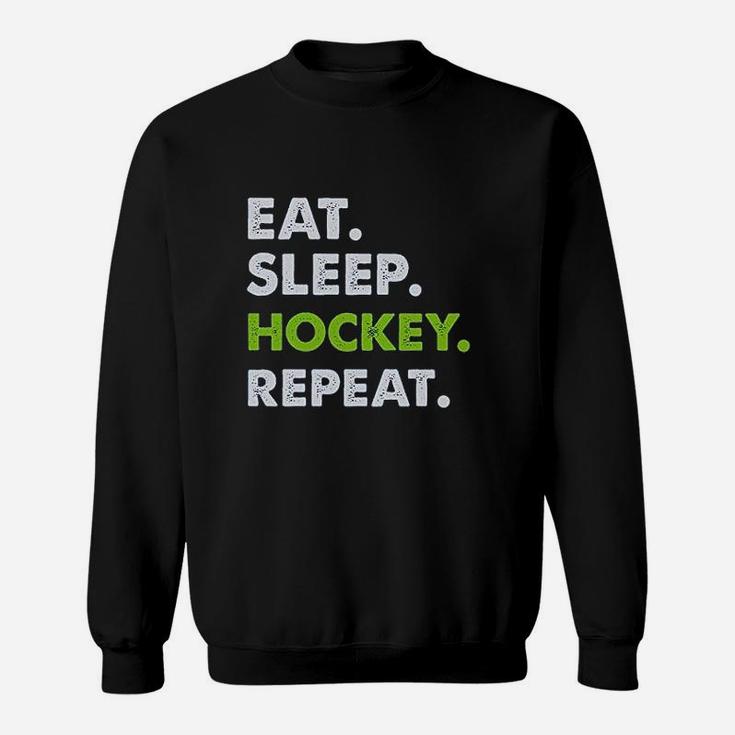 Eat Sleep Hockey Repeat Boys Gift For Hockey Lover Youth Sweatshirt