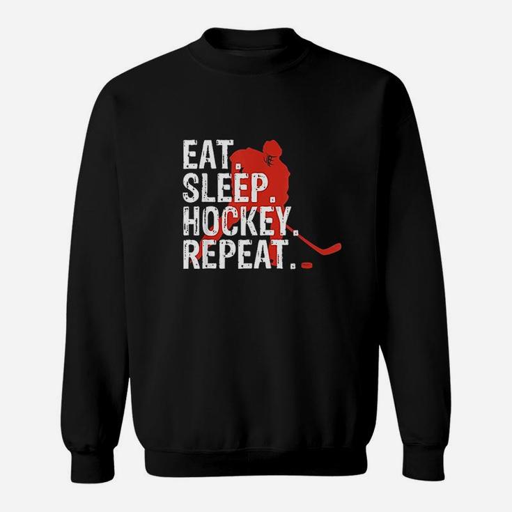 Eat Sleep Hockey Repeat Sweatshirt