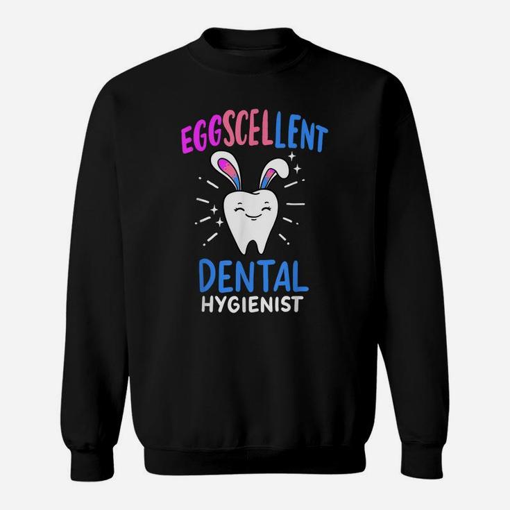 Eggscellent Dental Hygienist Easter Bunny Hunting Dentist Sweatshirt