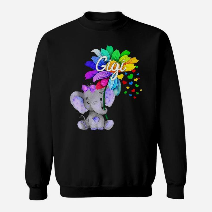 Elephant Gigi Flower Cute Mother's Day T Shirt Sweatshirt