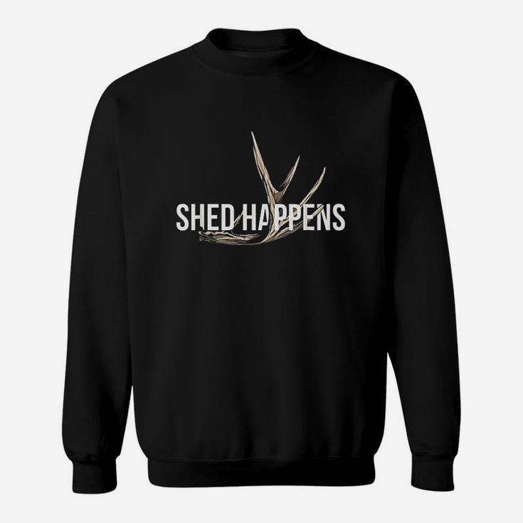 Elk Hunter Shed Happens Funny Deer Hunting Sweatshirt