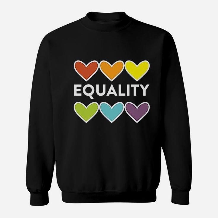 Equality Colorful Heart Sweatshirt
