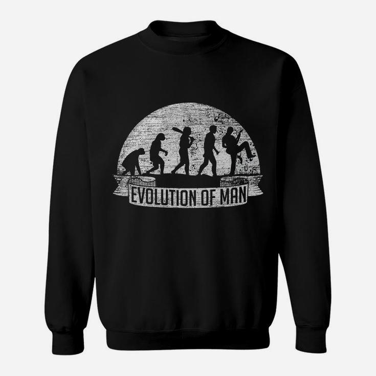 Evolution Men Guitar-Player Guitarist Boys Guitar Sweatshirt
