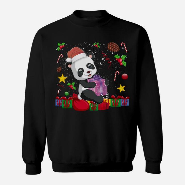 Family Matching Christmas Pajama Panda Lover Santa Xmas Gift Sweatshirt