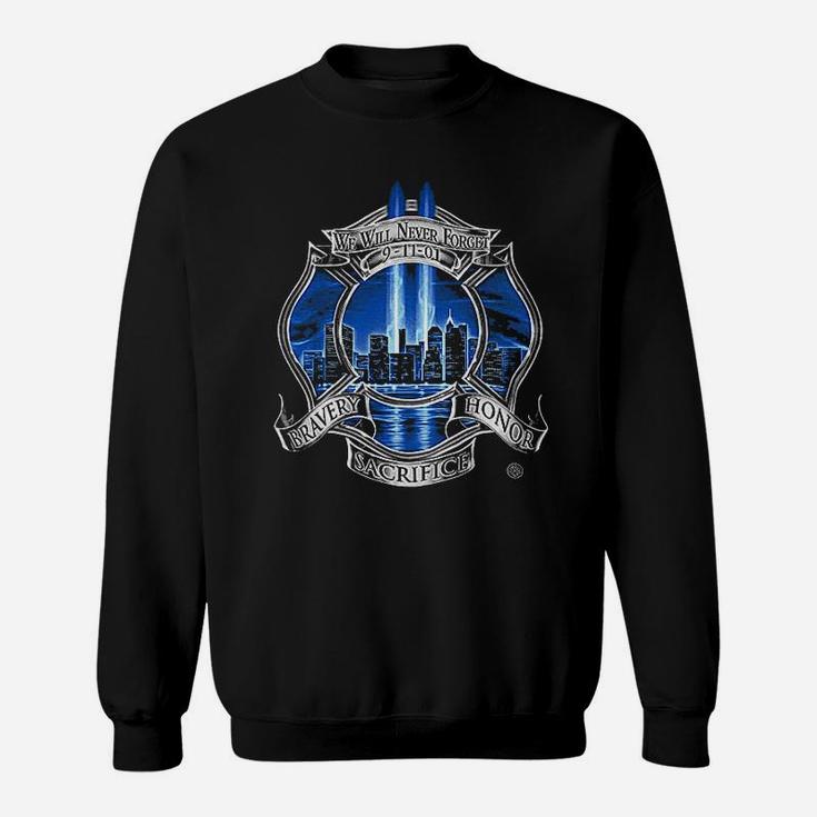 Firefighter Fire Fighter Never Forget Brotherhood Thin Red Line Sweatshirt