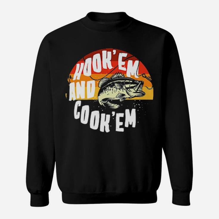 Fishing Hook'em And Cook'em Vintage Sweatshirt