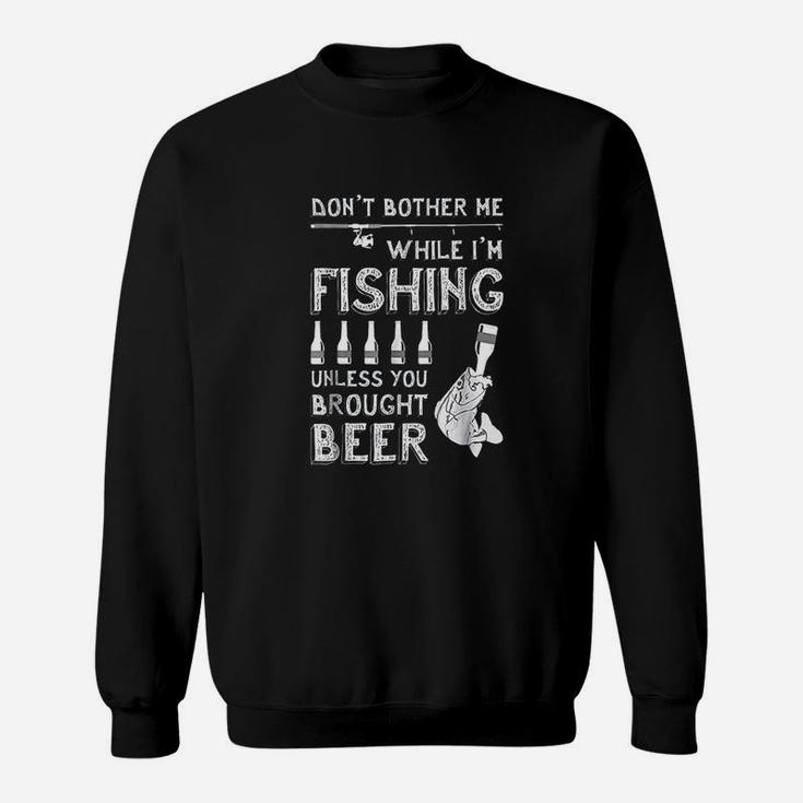 Fishing Humor Beer  Fish Graphic Fishing Drinking Sweatshirt
