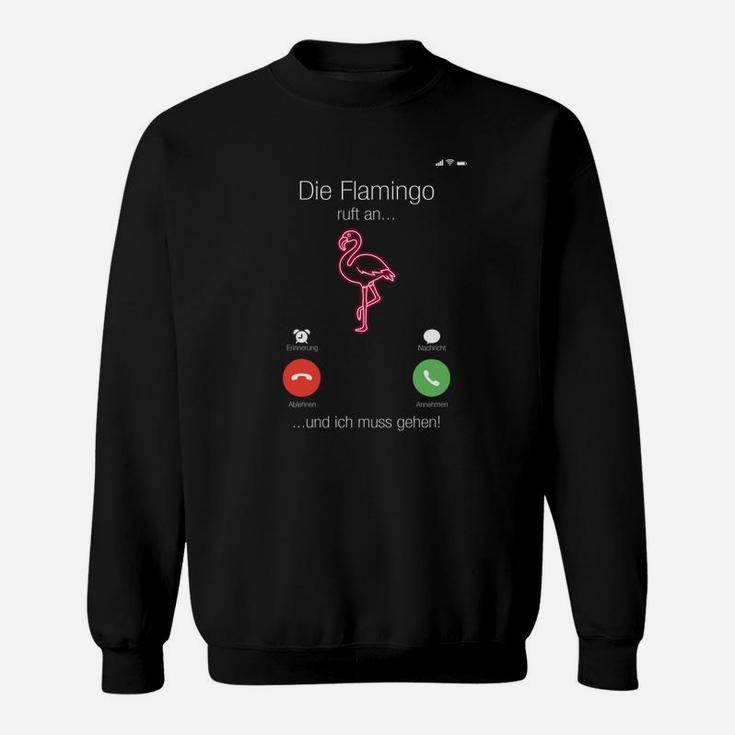 Flamingo Sweatshirt mit lustigem Spruch & Ampelmotiv, Trendy Tee