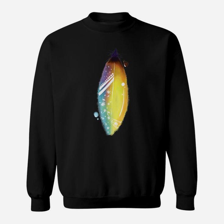 Floral Feather For Spring & Summer - Surf Beach Graphic Sweatshirt