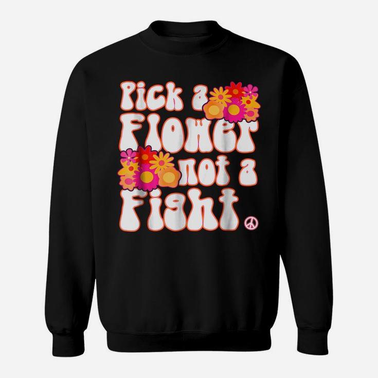 Flower Power Hippy Retro Peace Sweatshirt