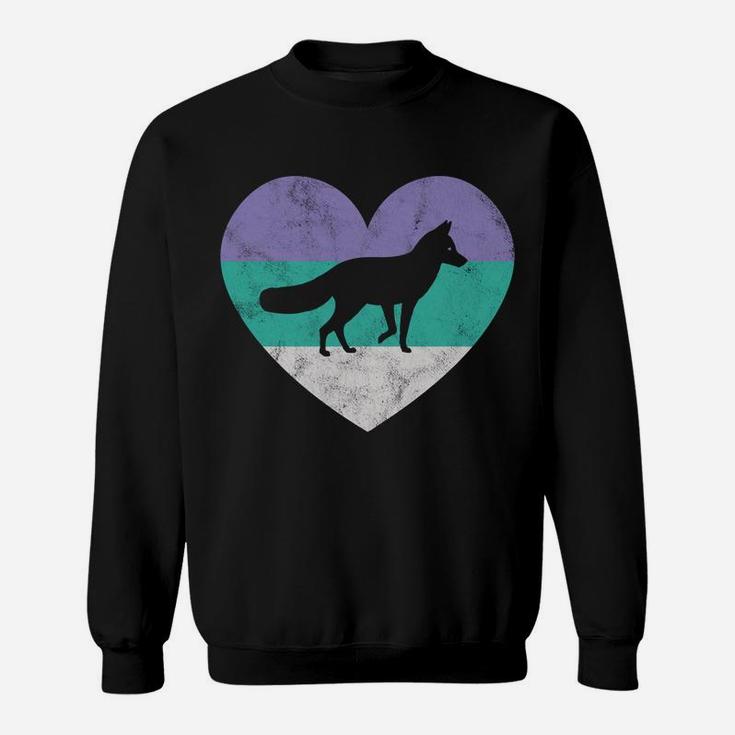 Fox Gift For Women & Girls Retro Cute Sweatshirt