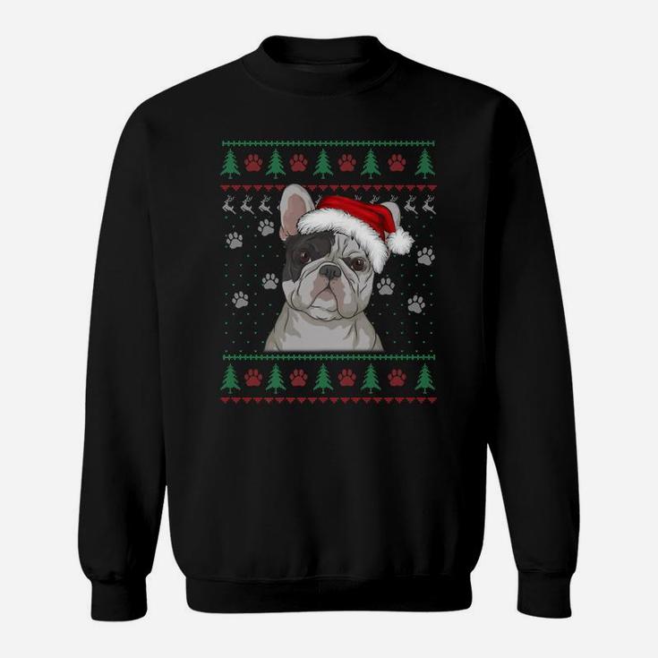 French Bulldog Christmas Ugly Sweater Funny Dog Lover Sweatshirt