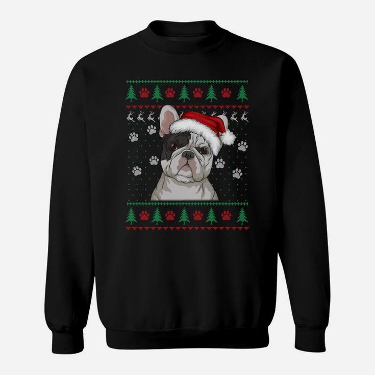 French Bulldog Christmas Ugly Sweater Funny Dog Lover Sweatshirt Sweatshirt