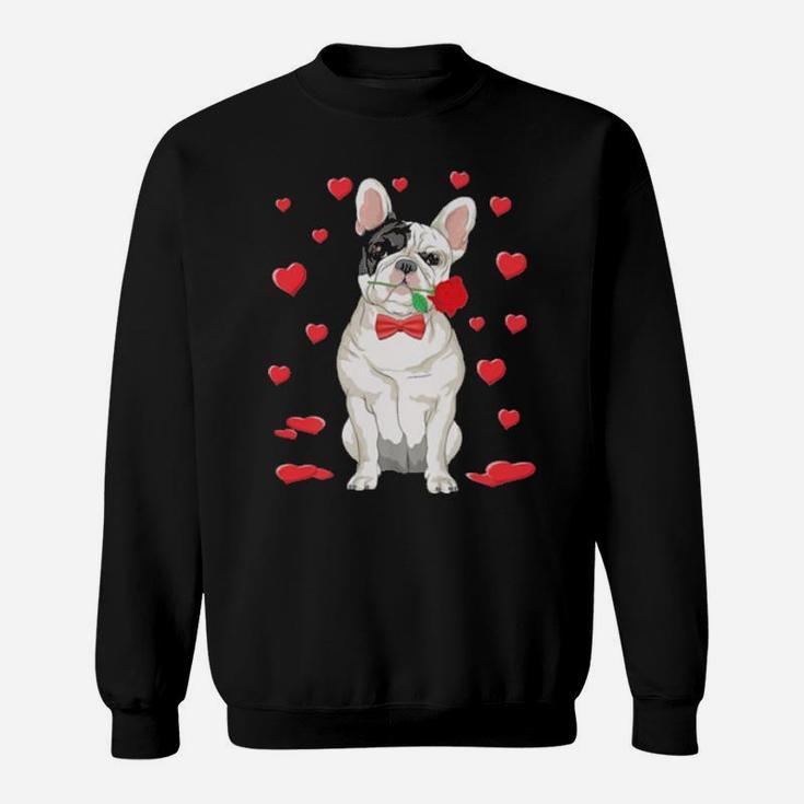 French Bulldog Dog Valentine's Day Sweatshirt