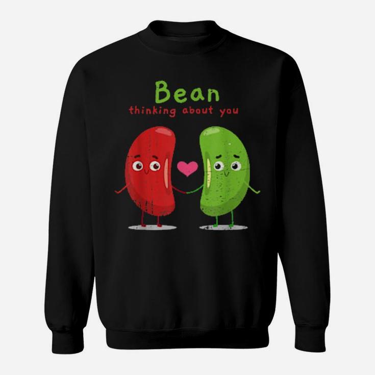 Funny Beans Valentines Day Think Love Sweatshirt