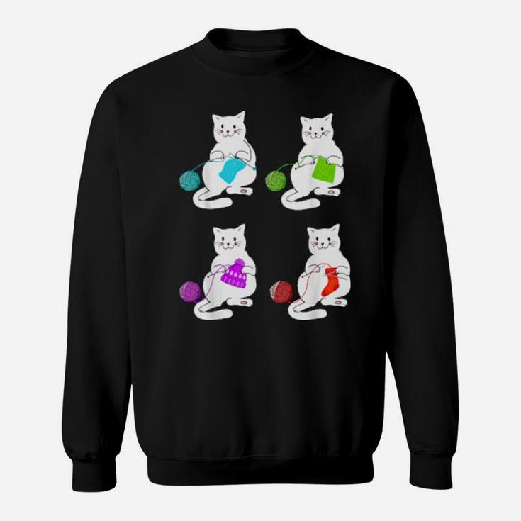 Funny Cats Yarn Cat Quilting Cat Crotches Sweatshirt
