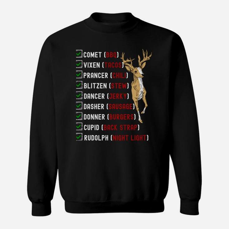 Funny Christmas Deer Hunting Santa Reindeer Men Hunter Gift Sweatshirt