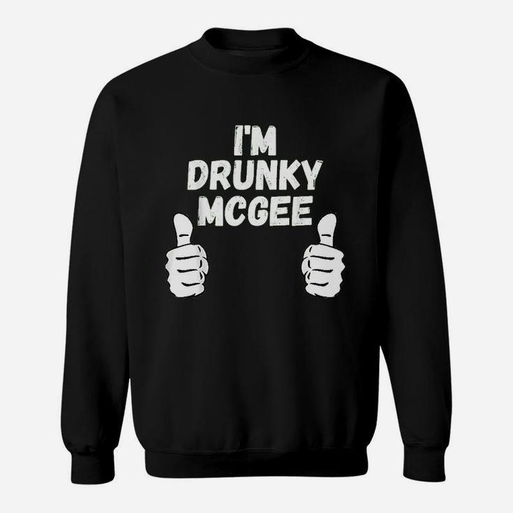 Funny Couple St Patricks Day I Am Drunky Mcgee Funny Sweatshirt