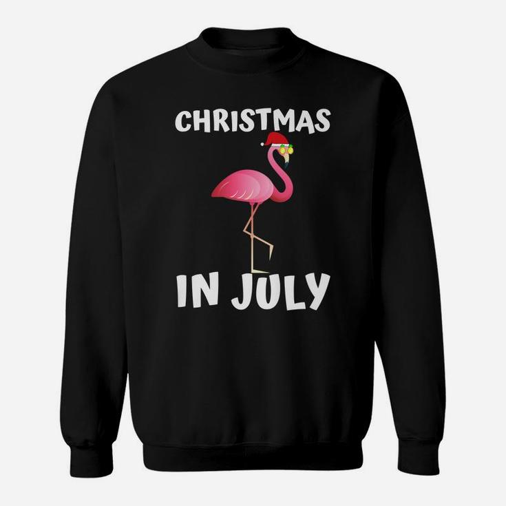 Funny Flamingo Christmas In July Shirt For Women Men Kids Sweatshirt