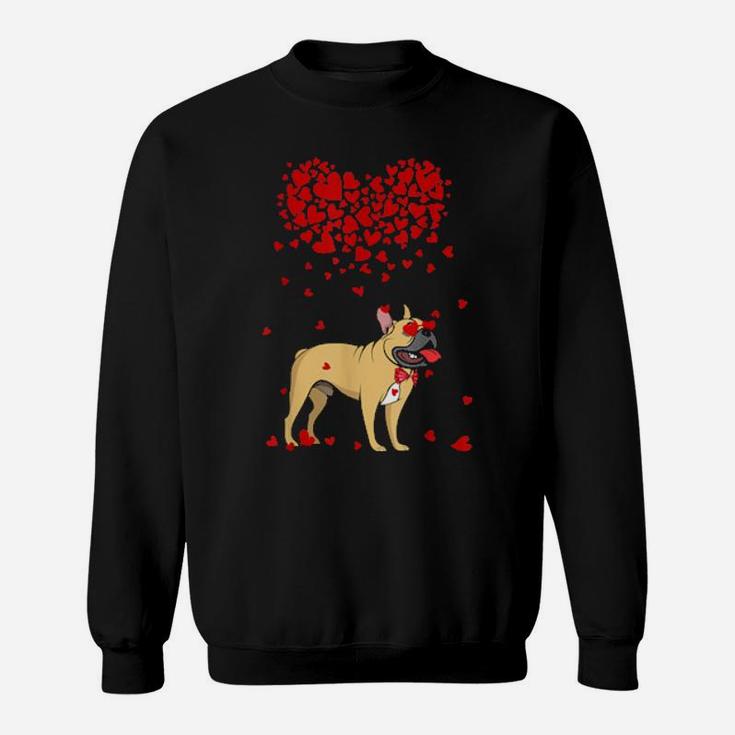 Funny French Bulldog Outfit Dog Valentine Sweatshirt