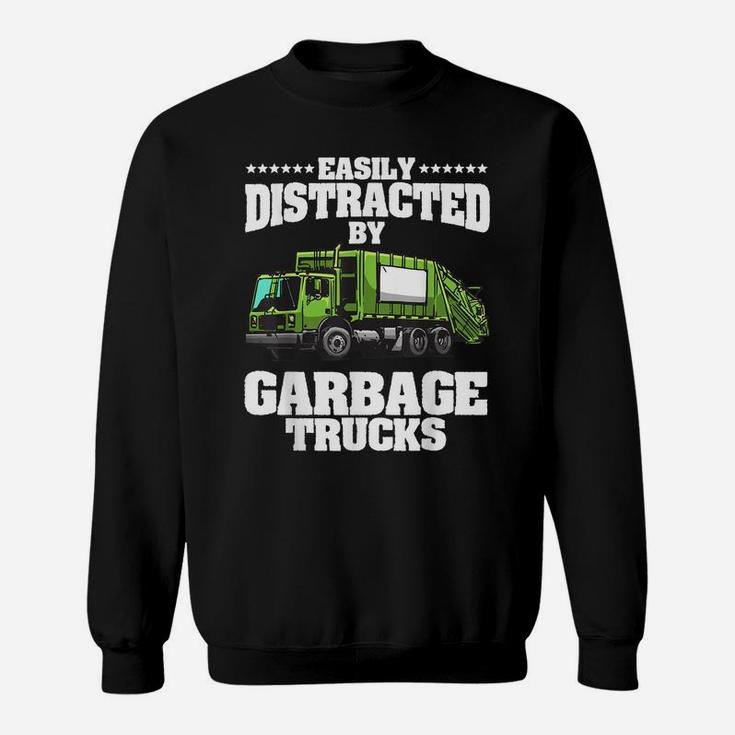 Funny Garbage Trucks Design Kids Men Women Trash Truck Lover Sweatshirt