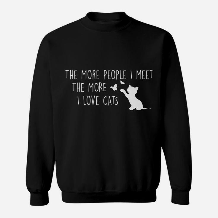 Funny Gift For Cat Kitten Lover Women Teen Girls Love Cats Sweatshirt