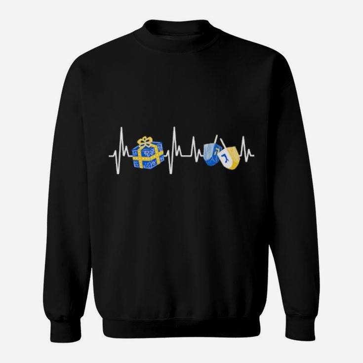 Funny Hanukkah Family Matching Pajamas And Dreidels Sweatshirt