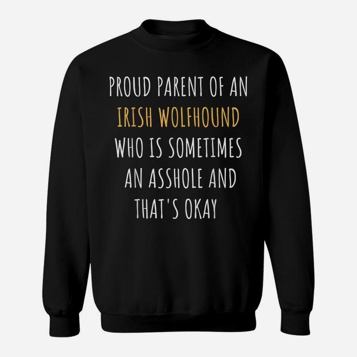 Funny Irish Wolfhound Parent Dad Mom Dog Mama Pet Daddy Sweatshirt
