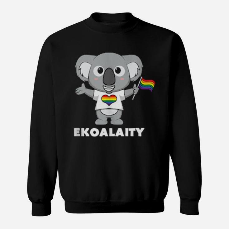 Funny Lgbt Koala Bear Equality Gay Pride Flag Sweatshirt