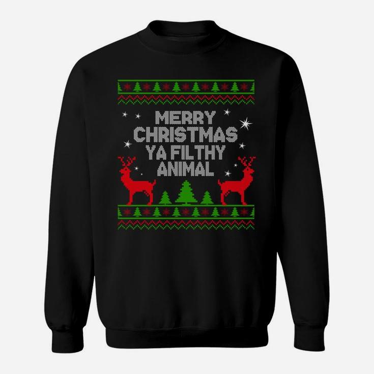 Funny Merry Christmas Animal Filthy Ya For Men Women & Kids Sweatshirt Sweatshirt