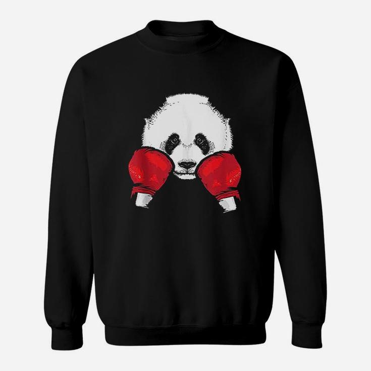 Funny Panda Boxing Cool Animal Lover Gloves Boxer Fan Gift Sweatshirt