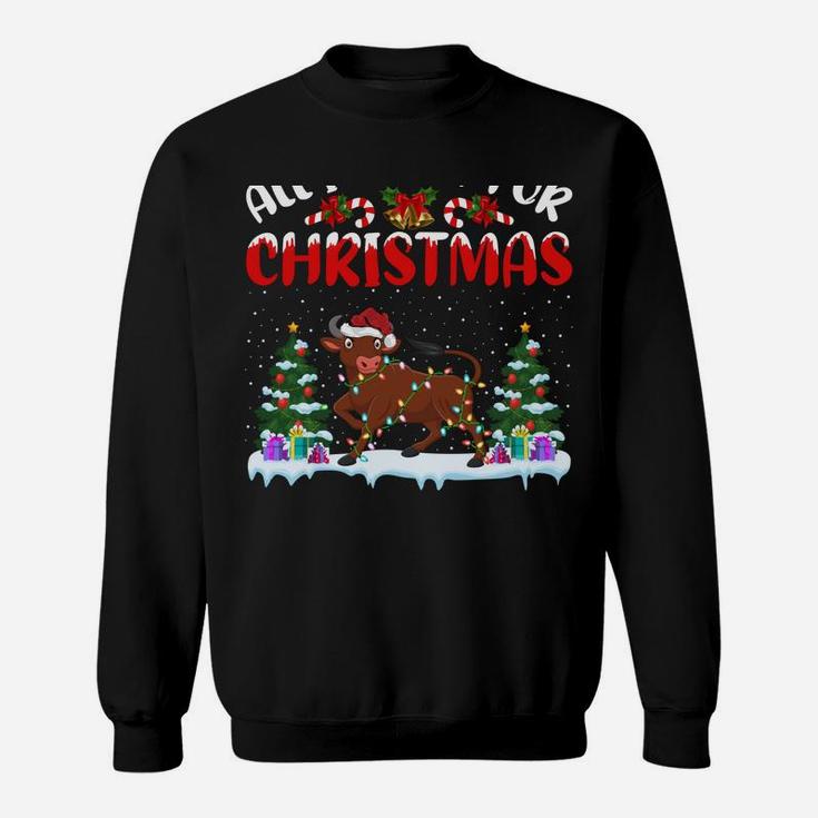 Funny Santa Hat All I Want For Christmas Is A Buffalo Sweatshirt