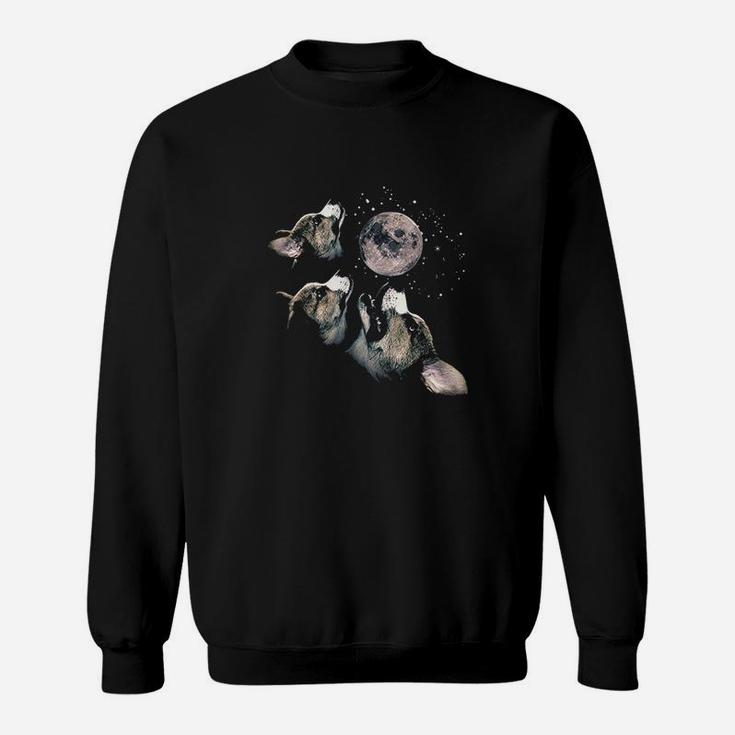 Funny Three Corgi Moon Wolf Parody Gift Lovers Sweatshirt
