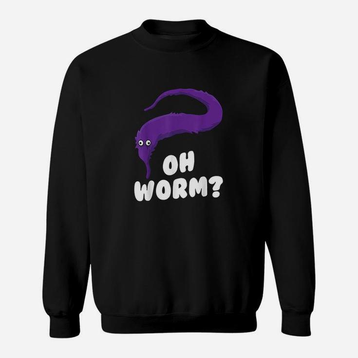 Fuzzy Worm On A String Gift Daughter Teen Gen Z Girls Meme Sweatshirt