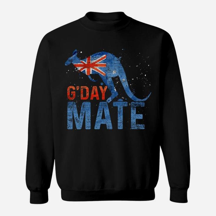 G Day Mate Kangaroo Aussie Animal Australia Flag Australia Sweatshirt Sweatshirt