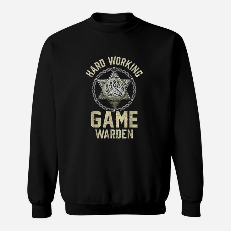 Game Warden Badge Fish Wildlife Game Warden Sweatshirt