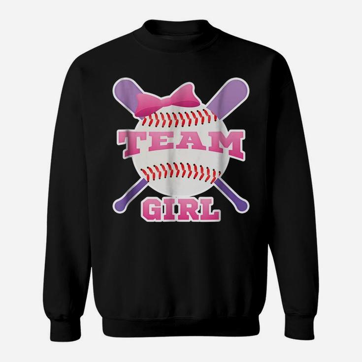 Gender Reveal Party | Team Girl, Pink Baseball T Shirt Sweatshirt